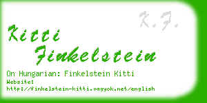 kitti finkelstein business card